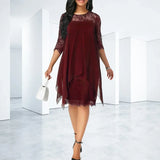 Dress For Women | Layered Knee Length Design